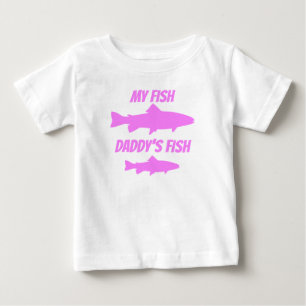 Die Fische meines Fisch-Vatis Baby T-shirt