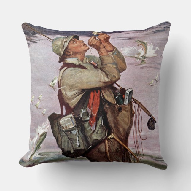 Die Fische springen Kissen (Vorderseite)