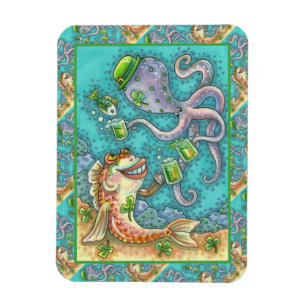DIE FISCHE UND OCTOPUS DER STADT BIEN MAGNET