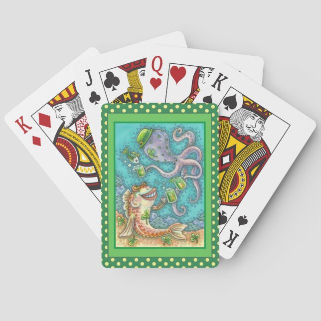 DIE FISCHE UND OCTOPUS DER STADT BIEN SPIELKARTEN (Rückseite)