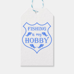 Die Fischerei ist mein Hobby-Schild-Zitat auf Wapp Geschenkanhänger