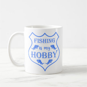 Die Fischerei ist mein Hobby-Schild-Zitat auf Wapp Kaffeetasse