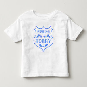 Die Fischerei ist mein Hobby-Schild-Zitat auf Wapp Kleinkind T-shirt