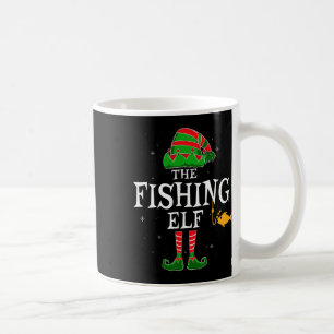 Die Fishing Elf Gruppe Passende Familie Weihnachte Kaffeetasse