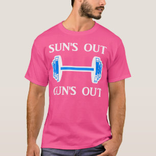 Die Fitness der Barbell-Bodybuilding von Sun raus T-Shirt