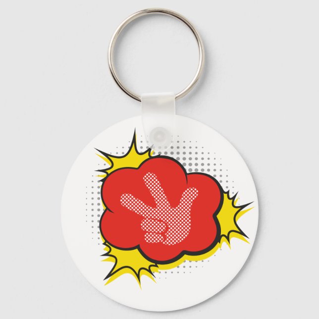 Die Fixies | Fixie Comic - Tideesh! Schlüsselanhänger (Vorderseite)