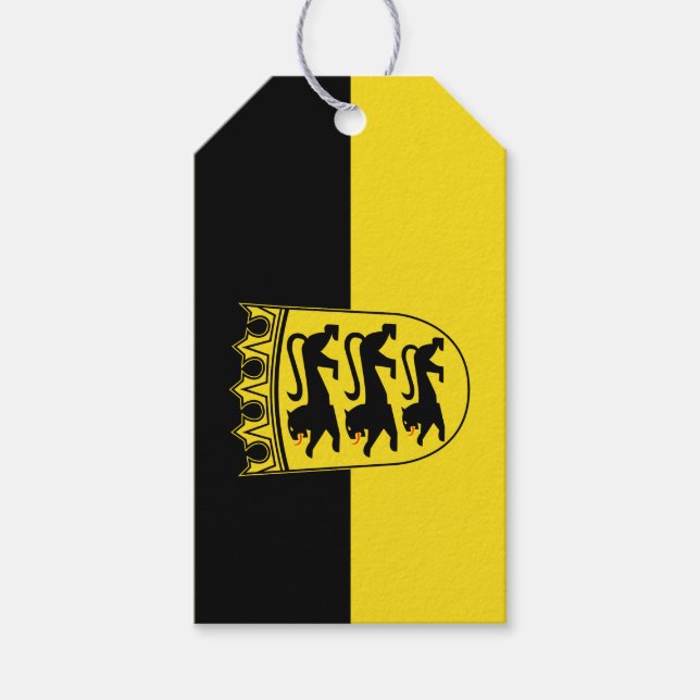 Die Flagge Baden-Württembergs Geschenkanhänger (Vorderseite)