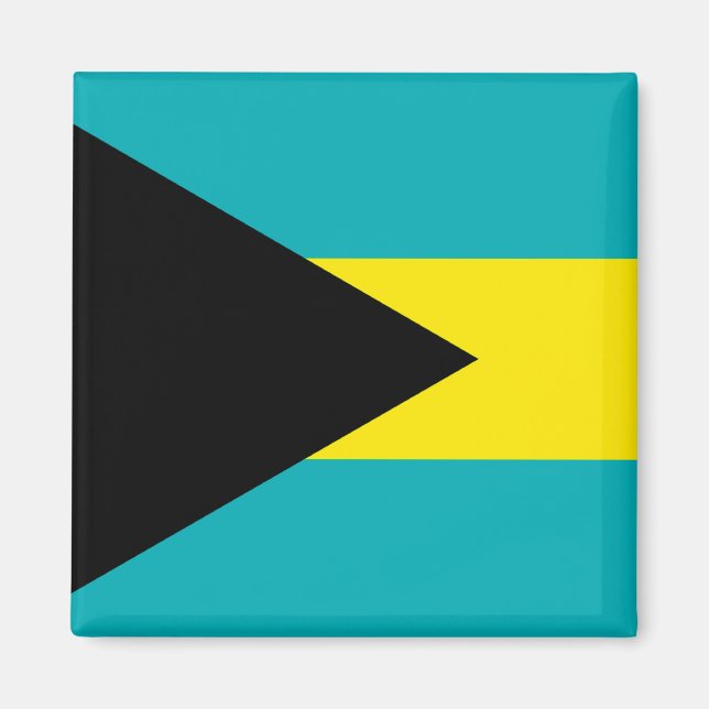 Die Flagge Bahamas Magnet (Vorne)