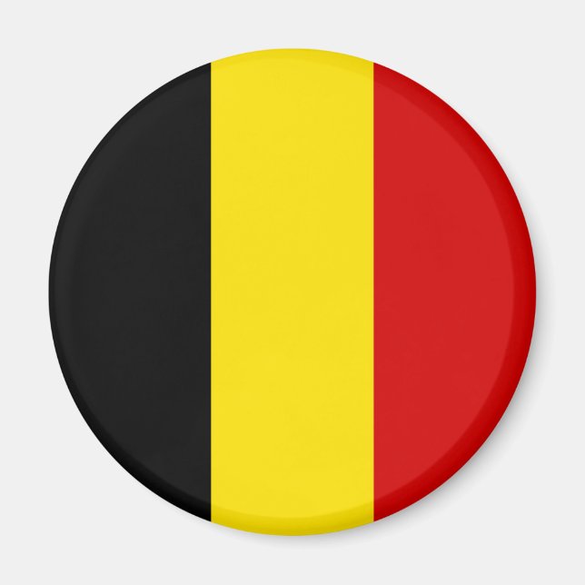 Die Flagge Belgiens Magnet (Vorne)