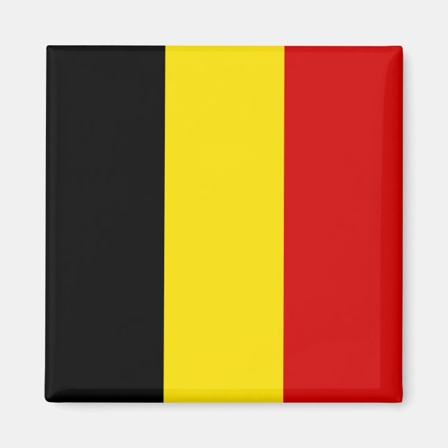 Die Flagge Belgiens Magnet (Vorne)