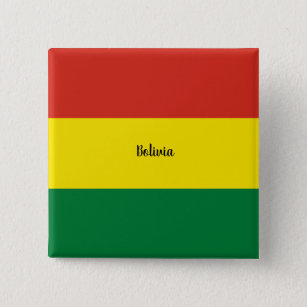 Die Flagge Boliviens, gekennzeichnet, Button
