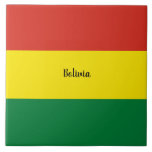 Die Flagge Boliviens, gekennzeichnet, Fliese<br><div class="desc">Flagge Boliviens,  gekennzeichnet</div>