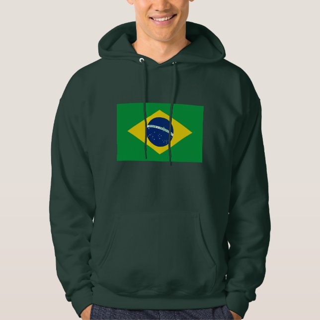 Die Flagge Brasiliens Hoodie (Vorderseite)