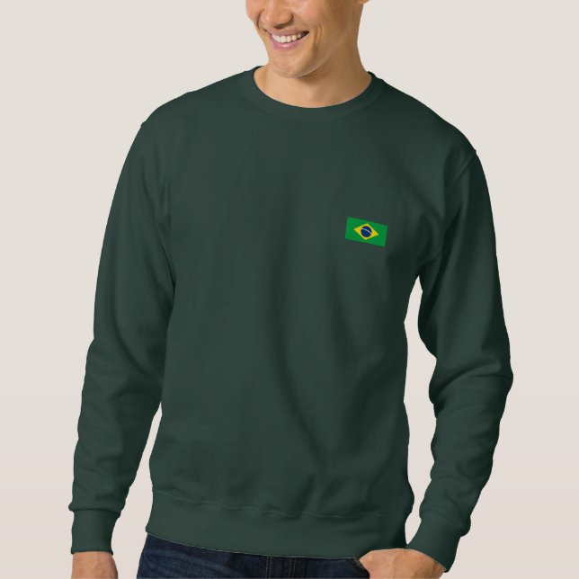 Die Flagge Brasiliens Sweatshirt (Vorderseite)