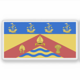 Die Flagge Christchurch in Neuseeland Aufkleber