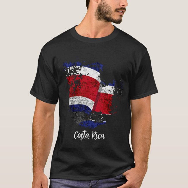 die Flagge Costa Ricas T-Shirt (Vorderseite)
