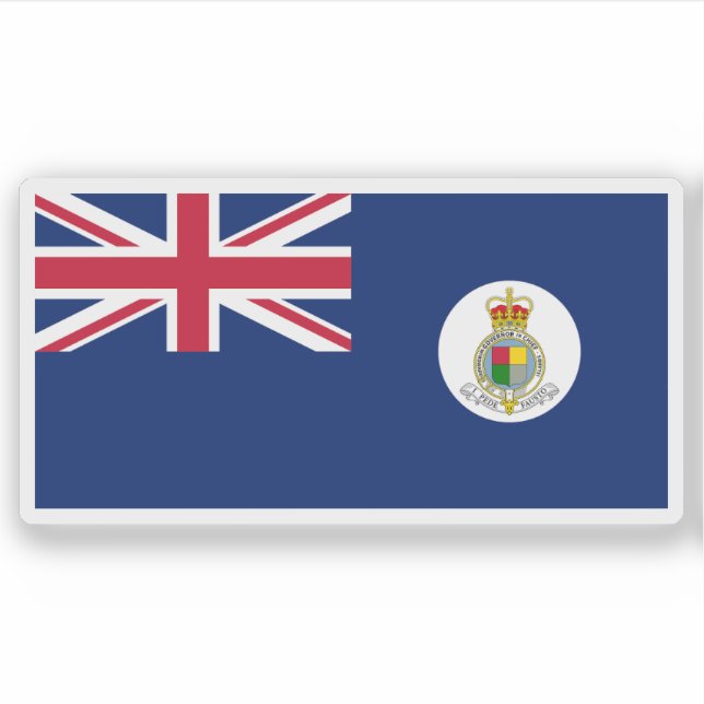 Die Flagge der britischen Windward-Inseln, britisc Aufkleber (Vorderseite)