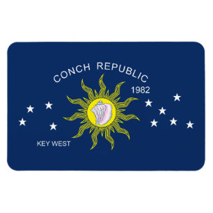 Die Flagge der Conch-Republik Magnet