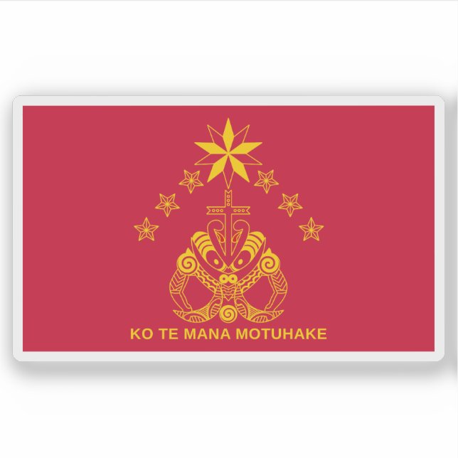 Die Flagge der Kīngitanga Aufkleber (Vorderseite)