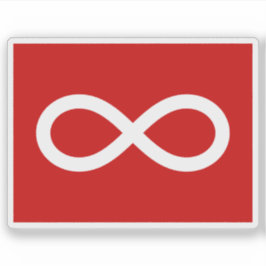 Die Flagge der Métis (Michif)-Nation, Indianer Kan Aufkleber