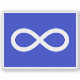 Die Flagge der Métis (Michif)-Nation, Indianer Kan Aufkleber