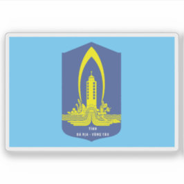 Die Flagge der Provinz Bà Ra-Vúng Tàu Aufkleber