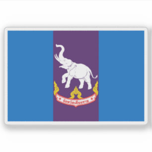 Die Flagge der Provinz Chiang Rai, Thailand Aufkleber