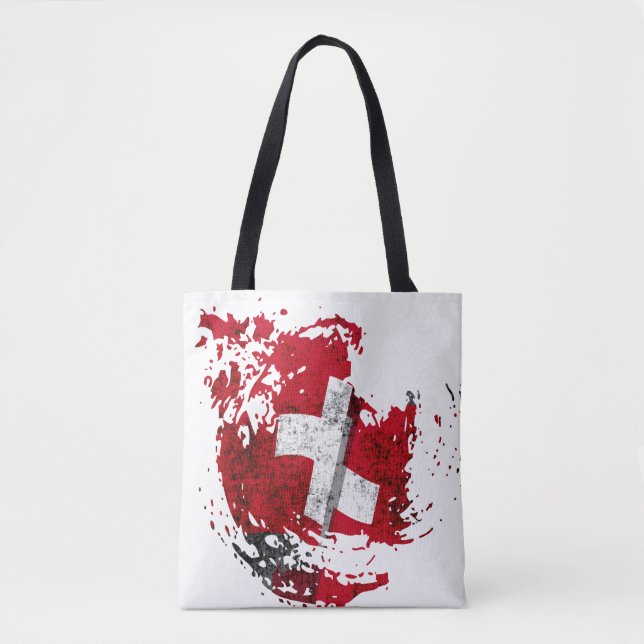 die Flagge der Schweiz Tasche (Vorderseite)