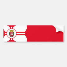 Die Flagge der Stadt São Paulo