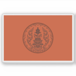 Die Flagge der thailändischen Provinz Udon Thani Aufkleber