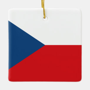 Die Flagge der Tschechischen Republik Keramikornament