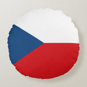 Die Flagge der Tschechischen Republik Rundes Kissen