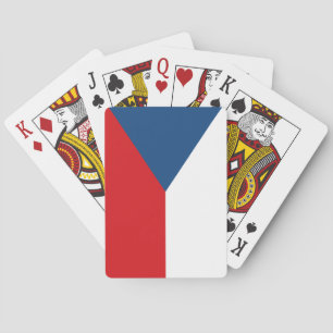 Die Flagge der Tschechischen Republik Spielkarten
