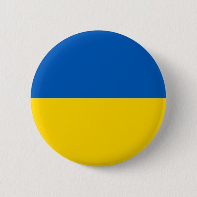 Die Flagge der Ukraine Button (Vorderseite)