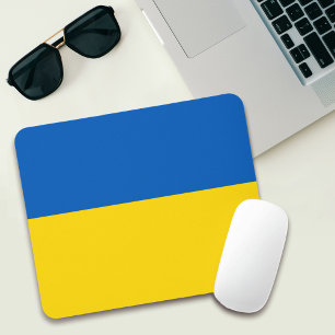 Die Flagge der Ukraine Mousepad