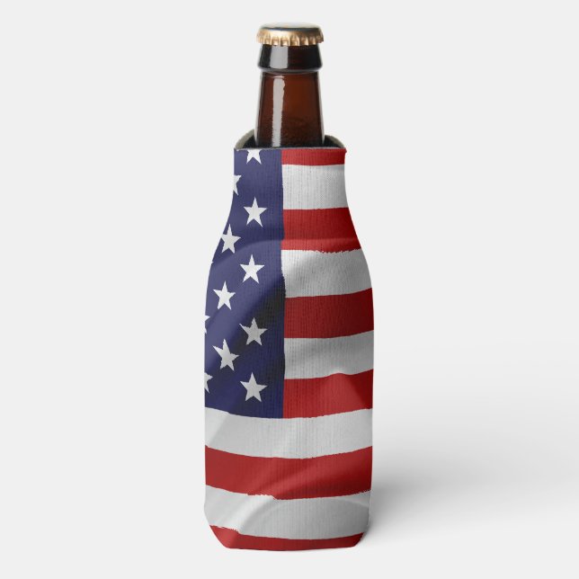 Die Flagge der USA Flaschenkühler (Flaschenvorderseite)