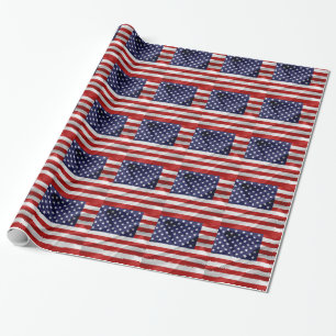 Die Flagge der USA Geschenkpapier