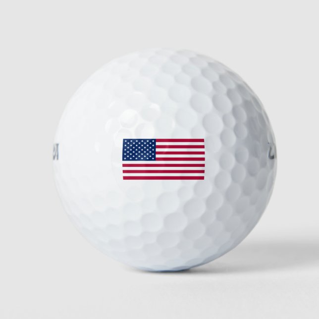 Die Flagge der USA Golfball (Vorderseite)