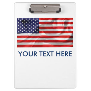 Die Flagge der USA Klemmbrett
