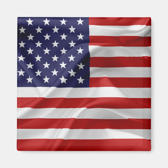 Die Flagge der USA Magnet (Vorne)