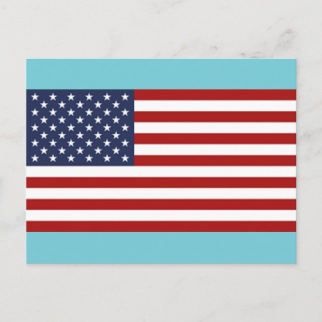 Die Flagge der USA Postkarte (Vorderseite)