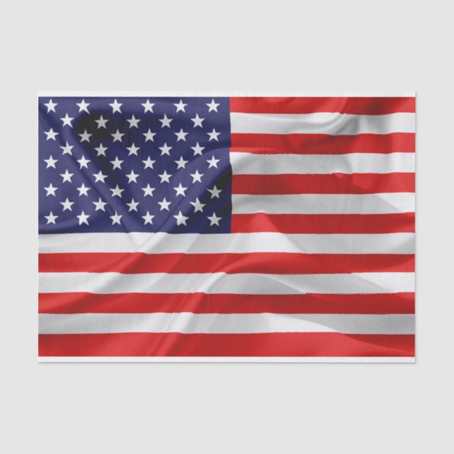 Die Flagge der USA Seidenpapier (Vorderseite)