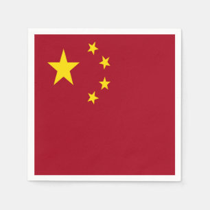 Die Flagge der Volksrepublik China Serviette
