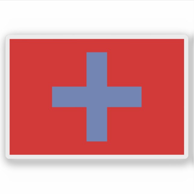 Die Flagge des Königreichs Ndongo (Angola) Aufkleber (Vorderseite)