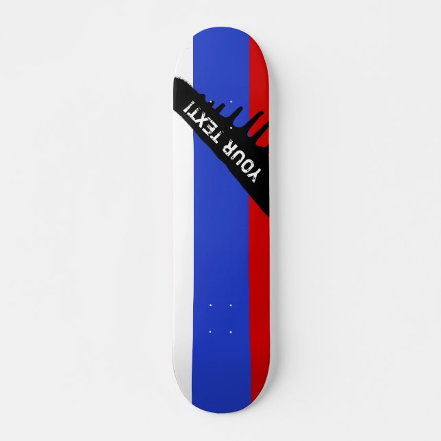 Die Flagge des Russen Skateboard (Vorne)