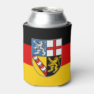 Die Flagge des Saarlandes kann kühlen Dosenkühler