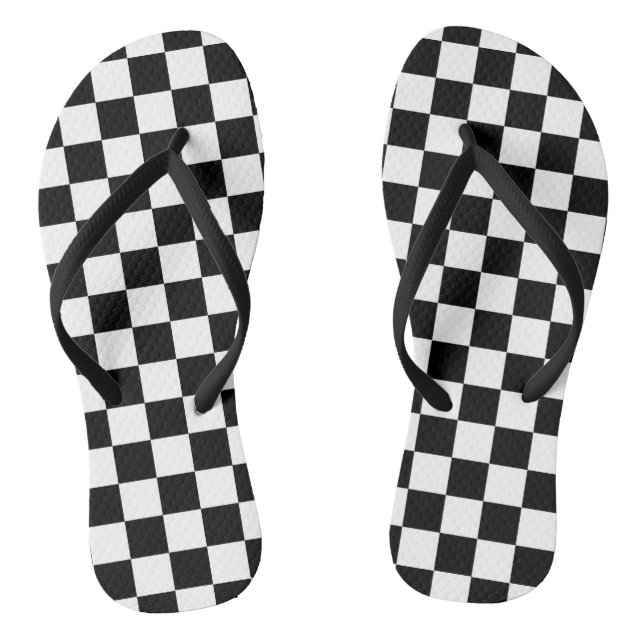 Die Flagge des Schachbretts Flip Flops (Fußbett)