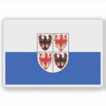 Die Flagge des Trentino-Südtirol, Italien