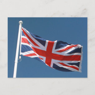 Die Flagge des Vereinigten Königreichs Postkarte