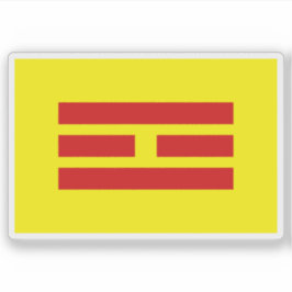 Die Flagge des vietnamesischen Reiches (12/6-30/8/ Aufkleber